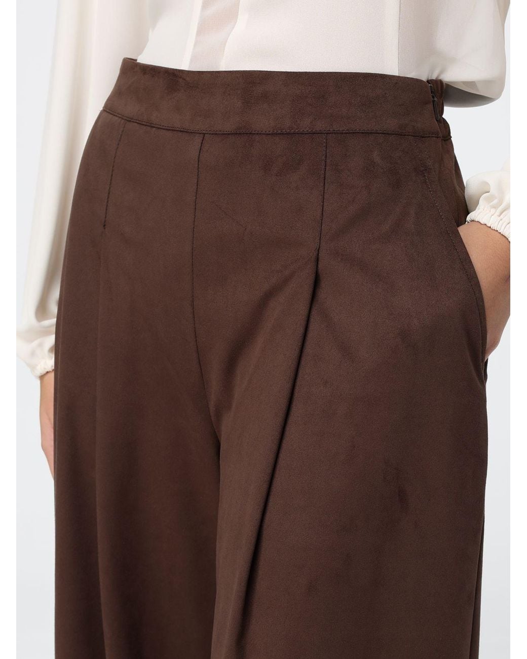 Hanita Brown Palazzo Trousers
