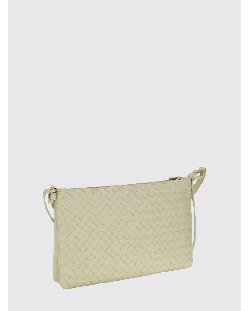 Bottega Veneta Natural Small Woven Nappa Crossbody Bag