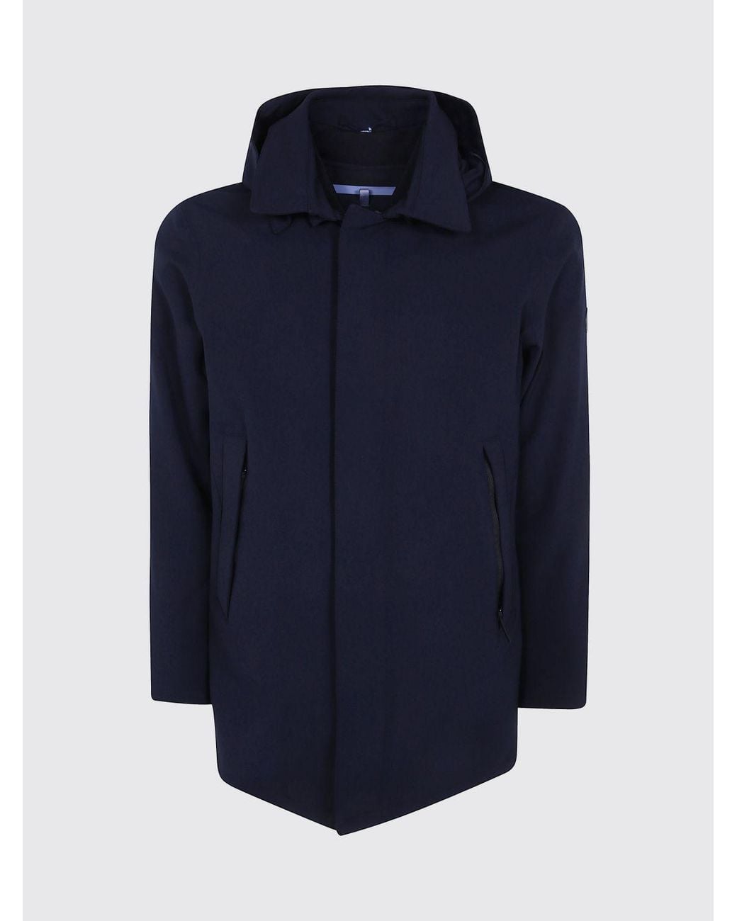People Of Shibuya Blue Hachiko Short Technical Fabric Parka With Primaloft Padding for men