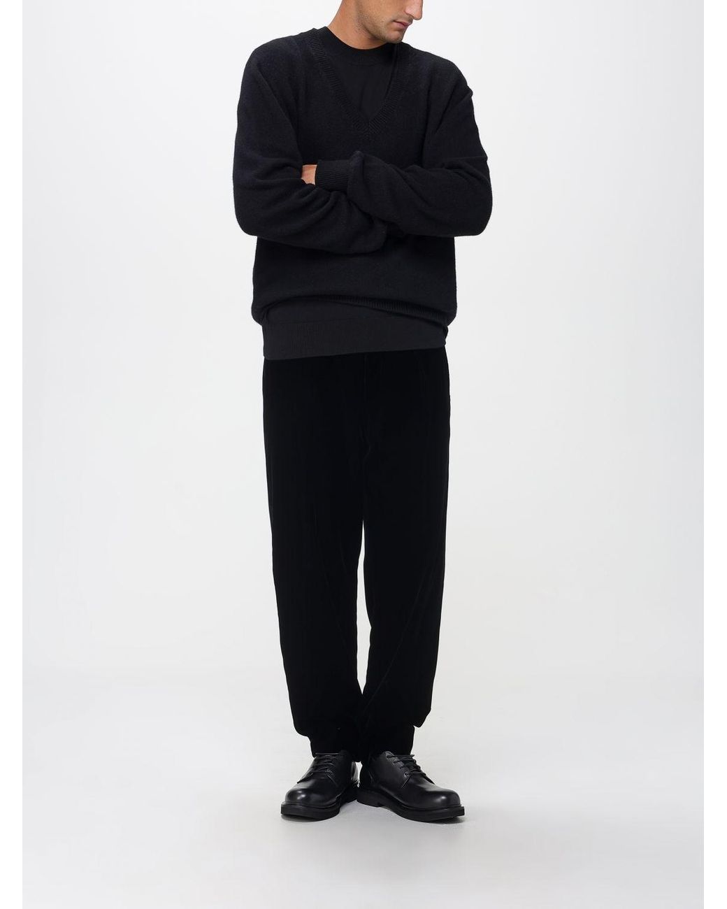 Laneus Black Jumper for men