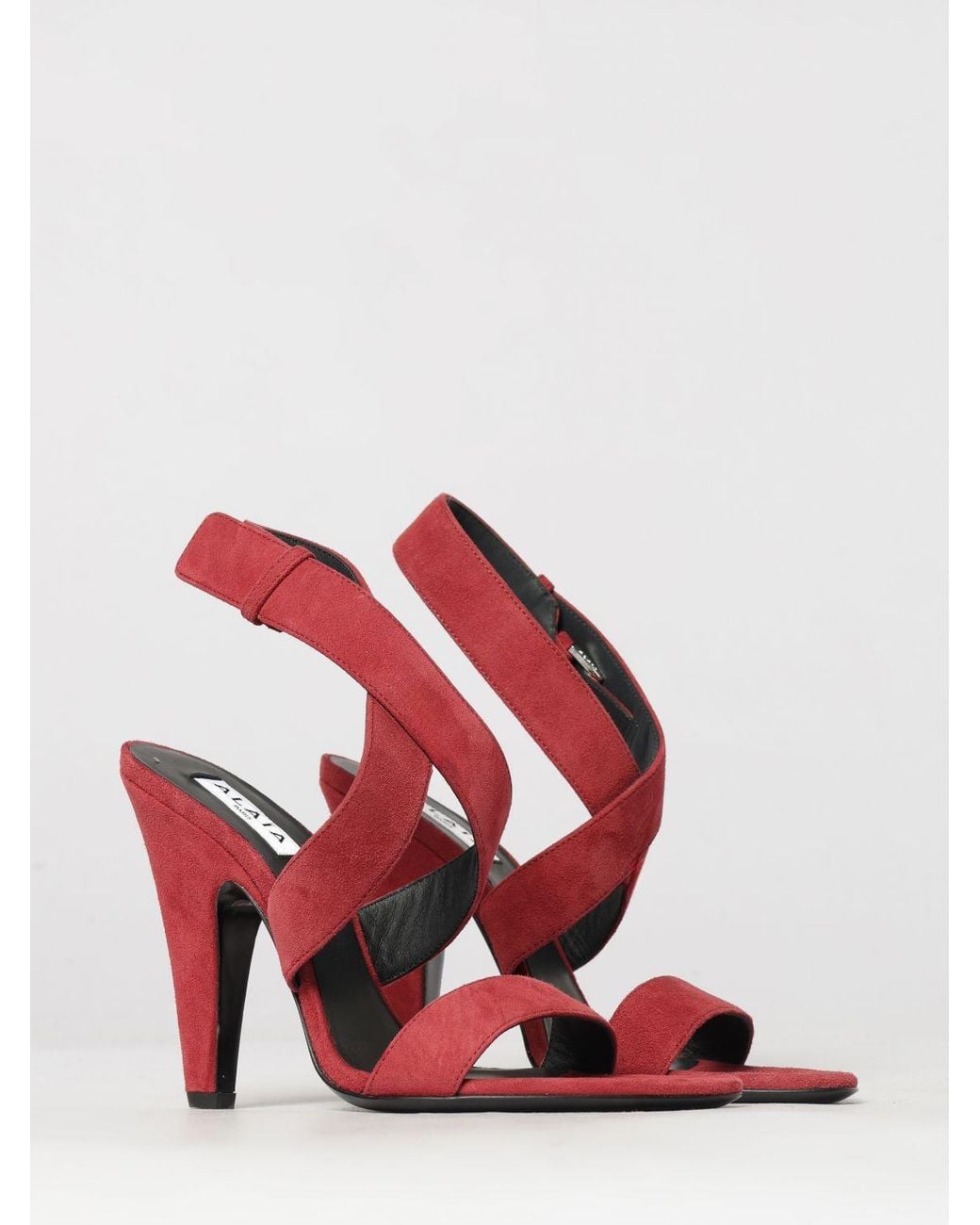 Alaïa Red Heeled Sandal