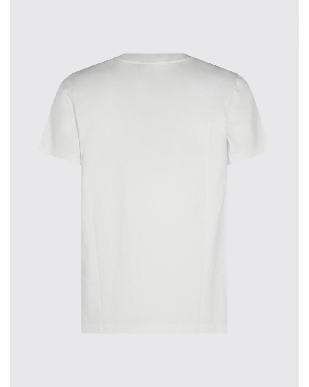 A.P.C. White Cotton T-Shirt With Contrast Logo On The Chest for men