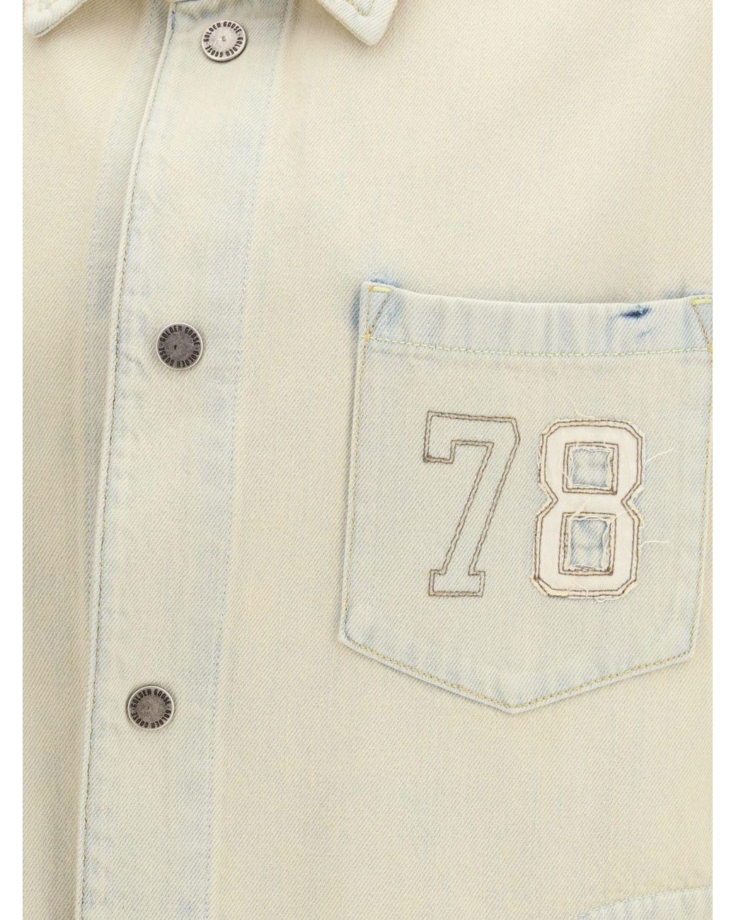 Golden Goose Deluxe Brand Natural Journey Denim Jacket for men