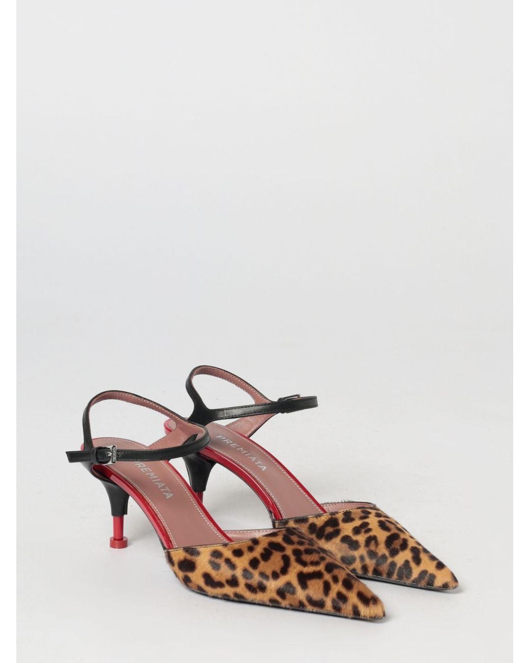 Premiata Pink Animal Print Pony Hair And Leather Pumps