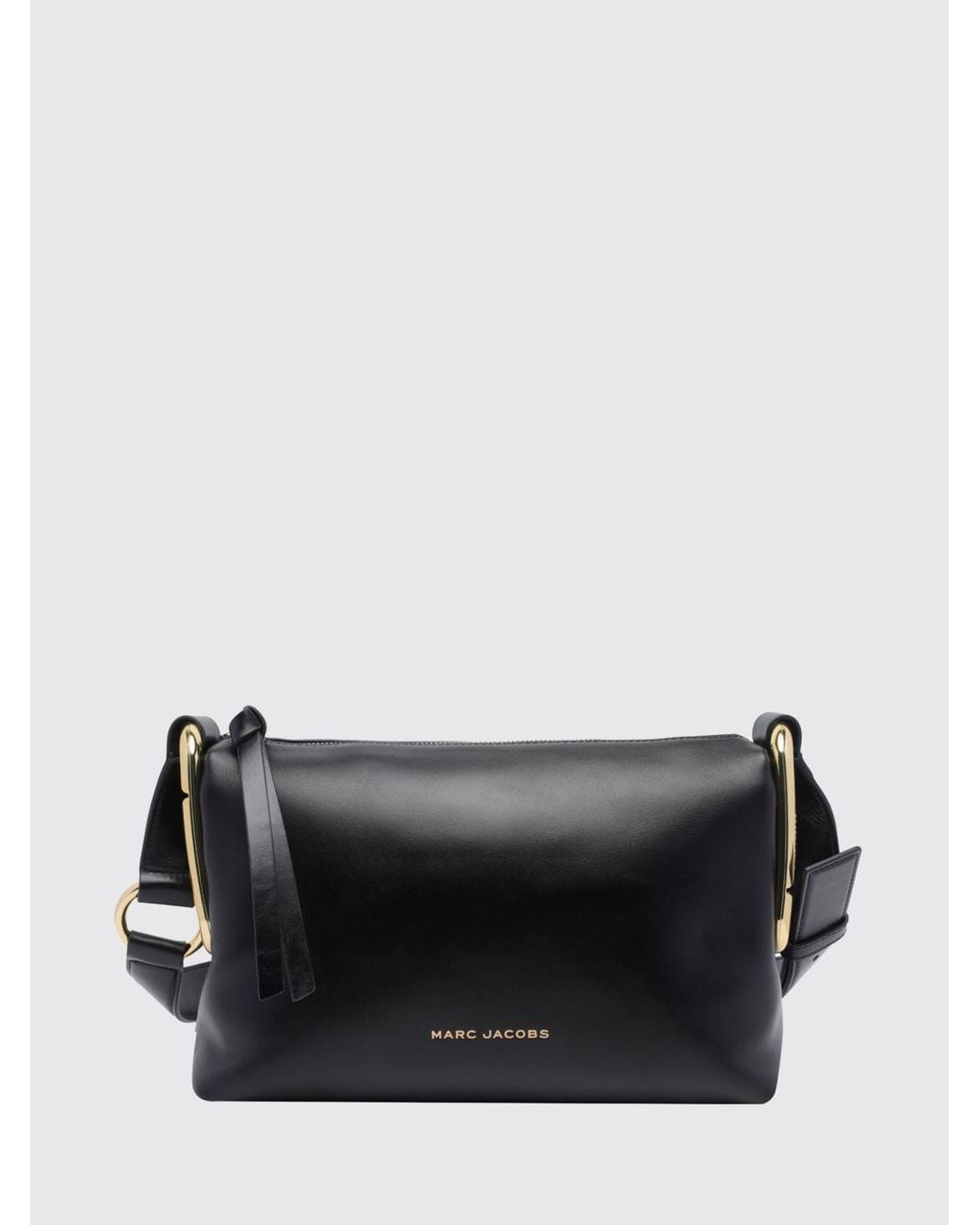 Marc Jacobs Black Juliette Leather Crossbody Bag With Double J Logo And Zip Closure