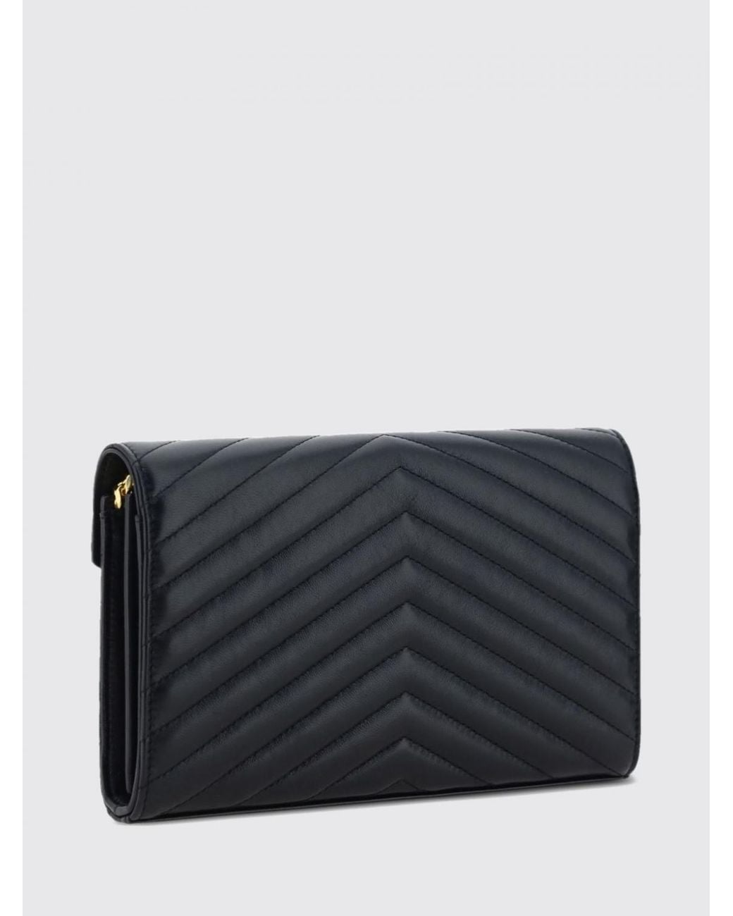 Saint Laurent Black Cassandre Envelope Bag