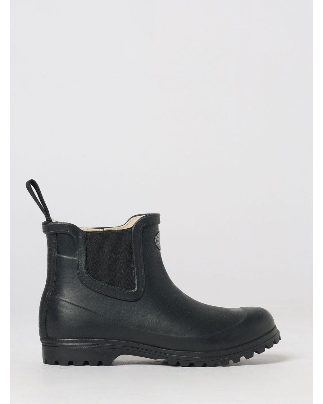 Superga Black 798 Chelsea Rubber Rain Boots With Lug Sole for men