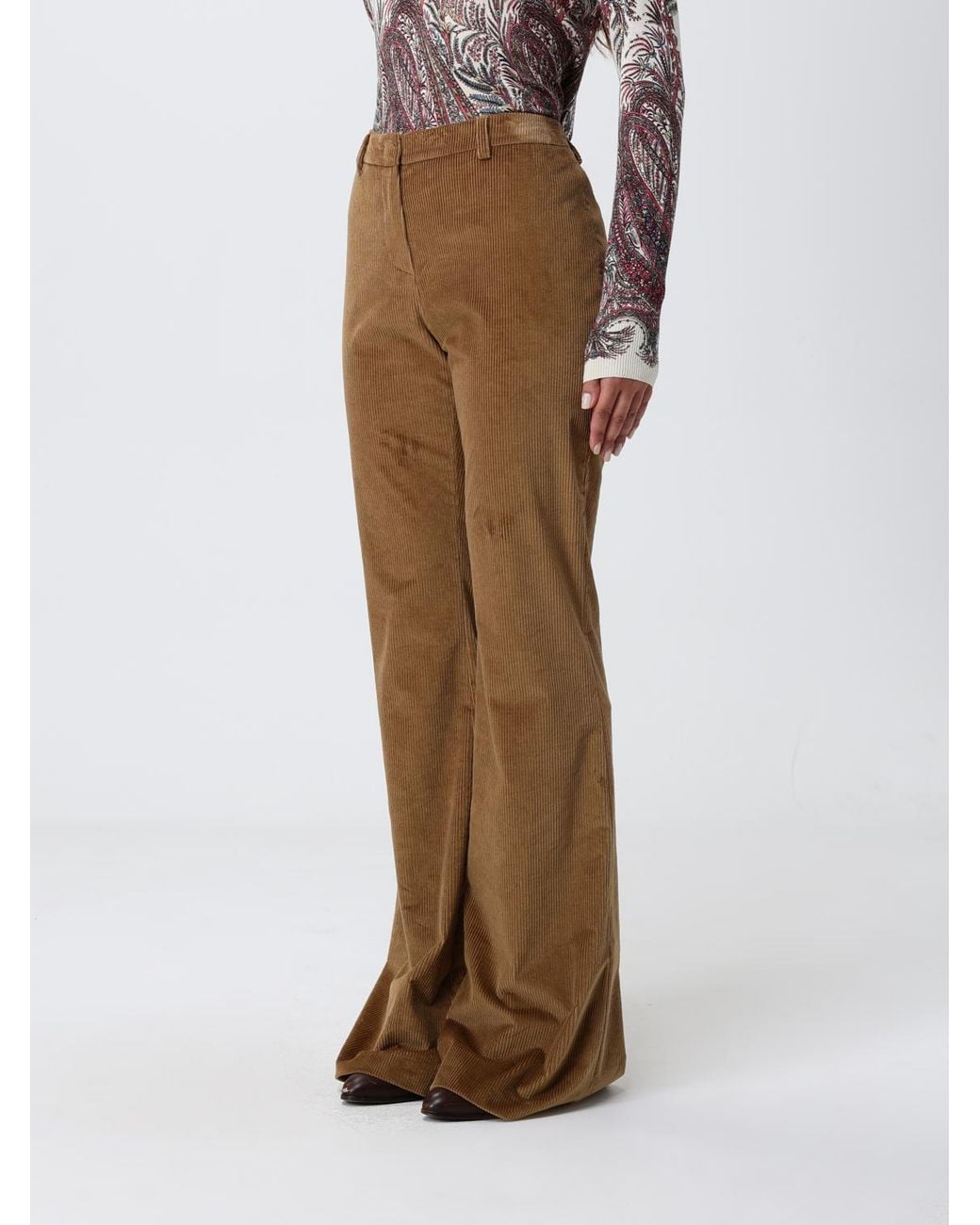 Pantalón Mujer Etro de color Natural