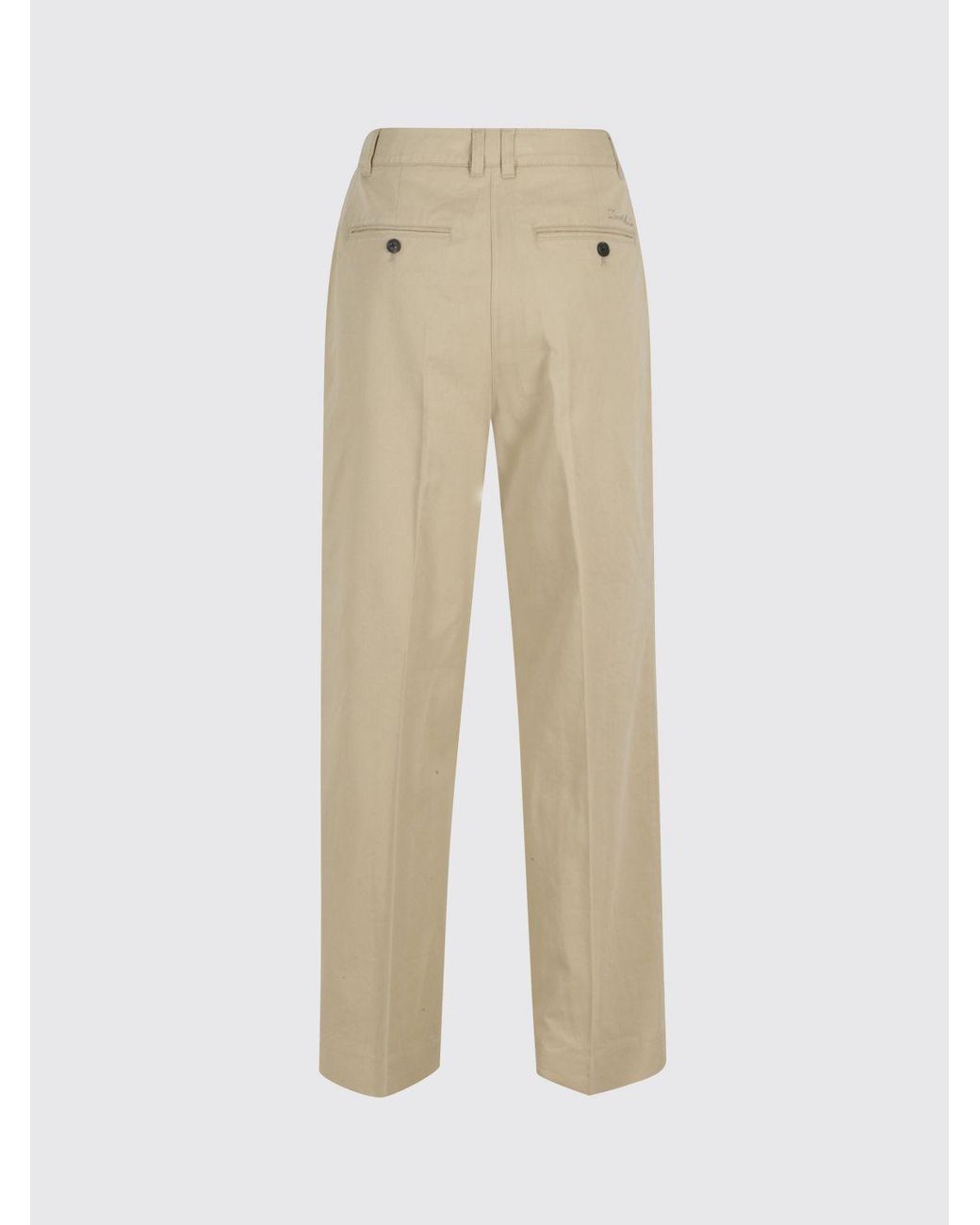 DUNST Natural Gabardine Chino Trousers