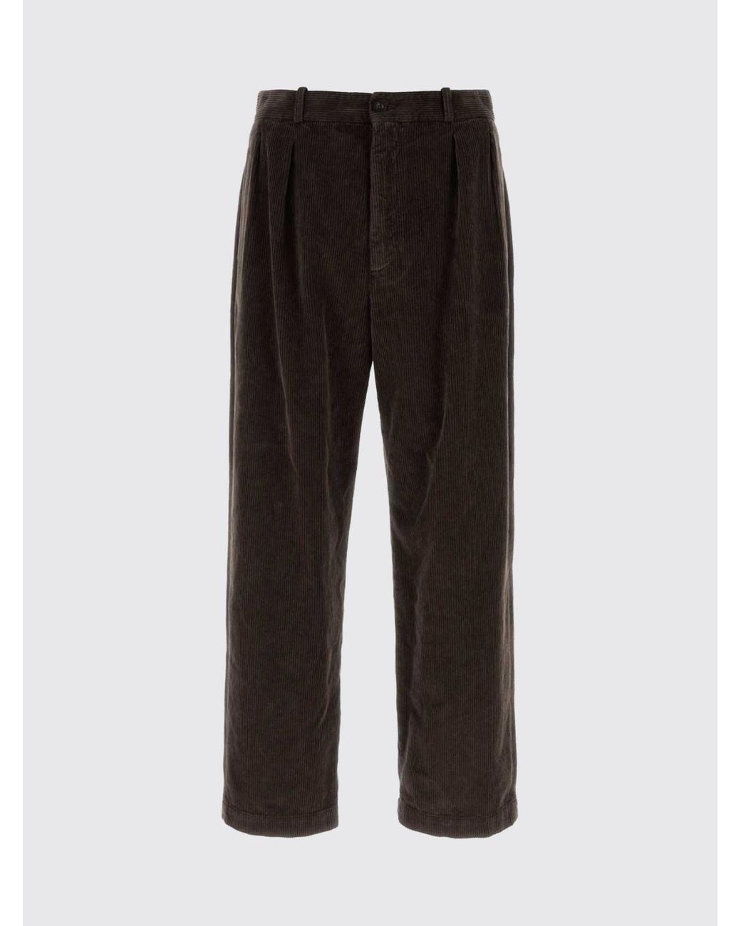 The Row Black Tuxo Wide-Leg Pleated Velvet Trousers for men