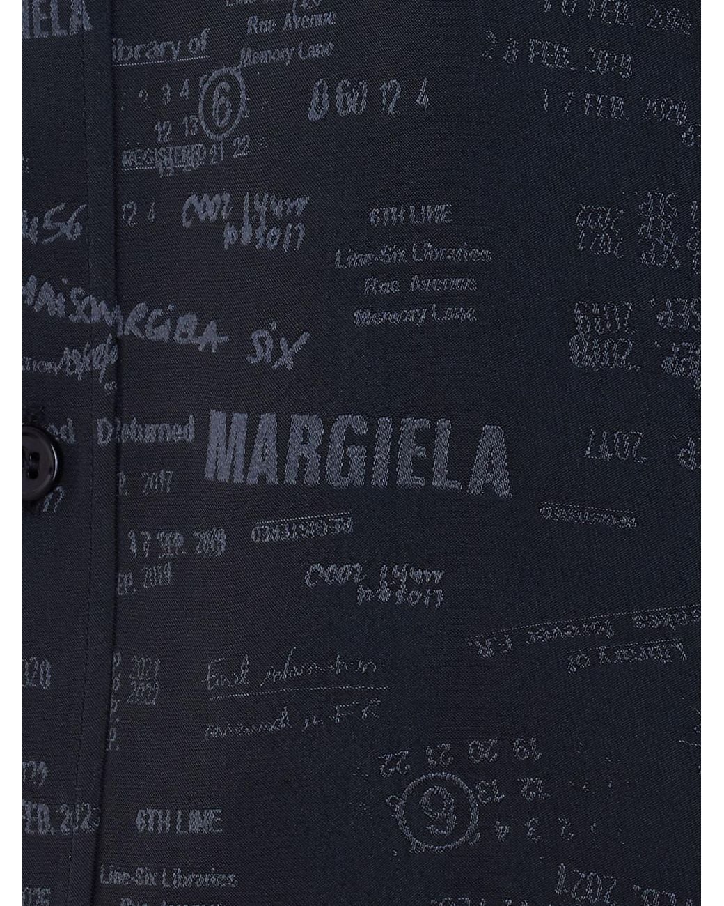 MM6 by Maison Margiela Blue Basic Viscose Blend Shirt
