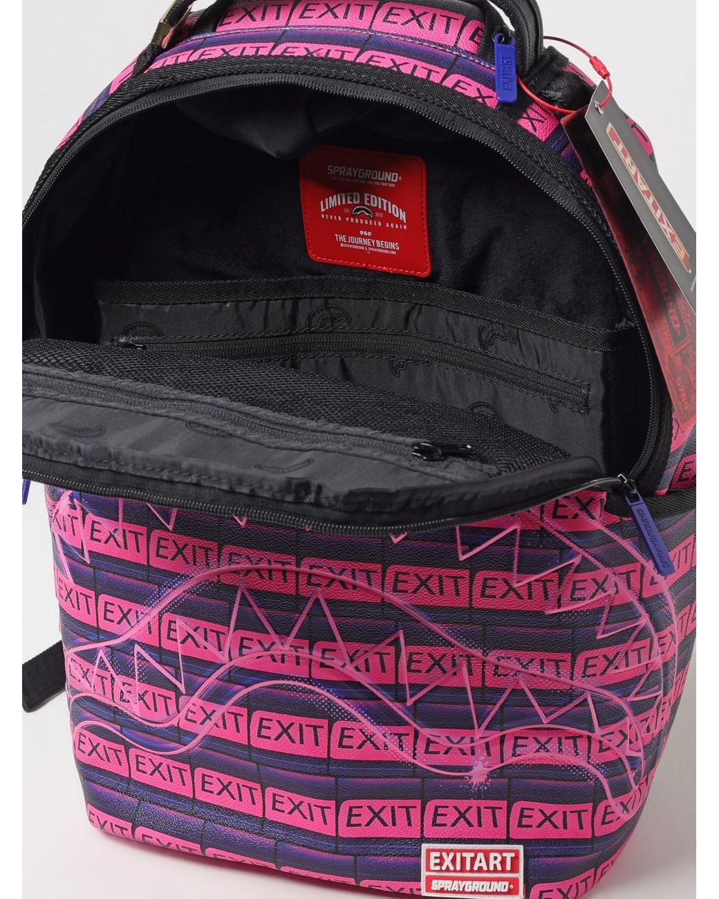 Sprayground Pink Backpack for men