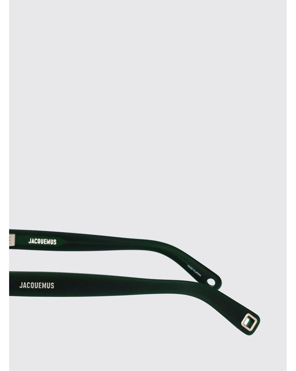 Jacquemus Green Marino Rectangular Cat-Eye Acetate Sunglasses for men
