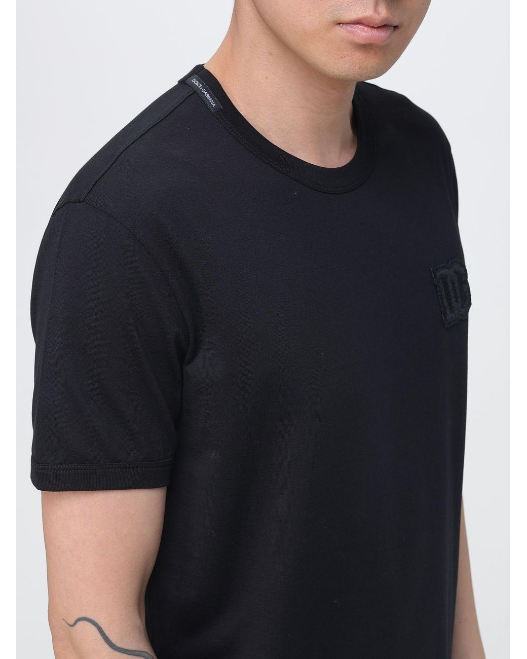 Dolce & Gabbana Black Dolce &Amp Gabbana Cotton T-Shirt for men