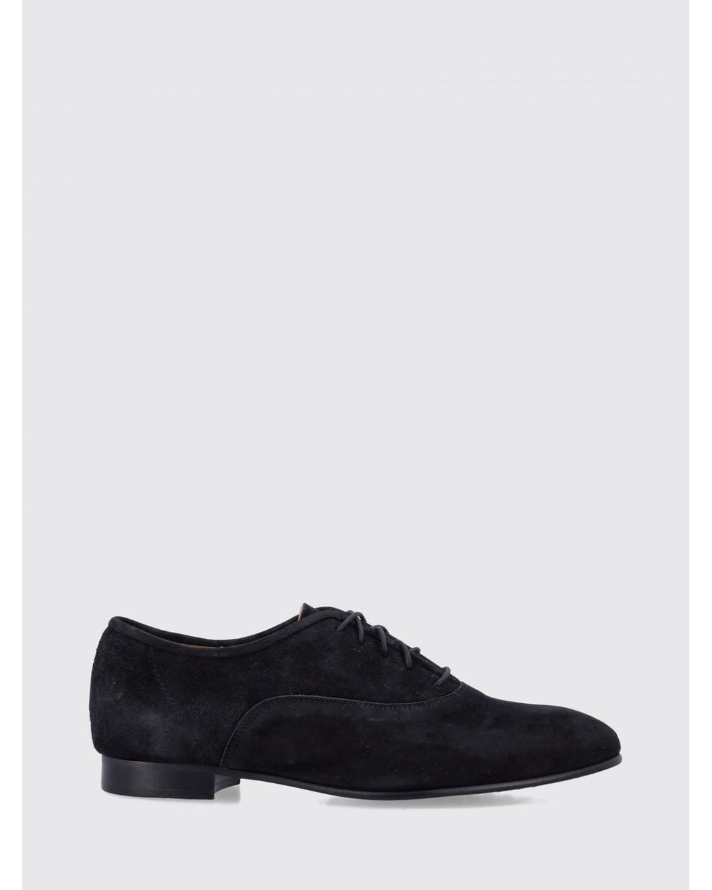 Pedro Garcia White Suede Round Toe Derby Shoes