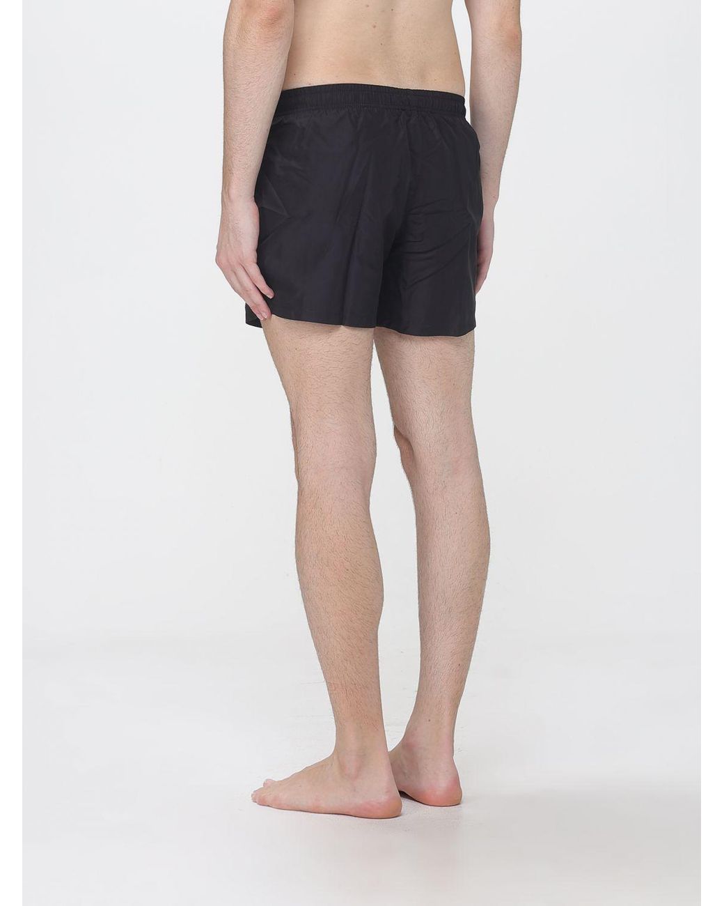 Moschino Couture Blue Polyester Swim Shorts With Teddy Bear Logo Print for men