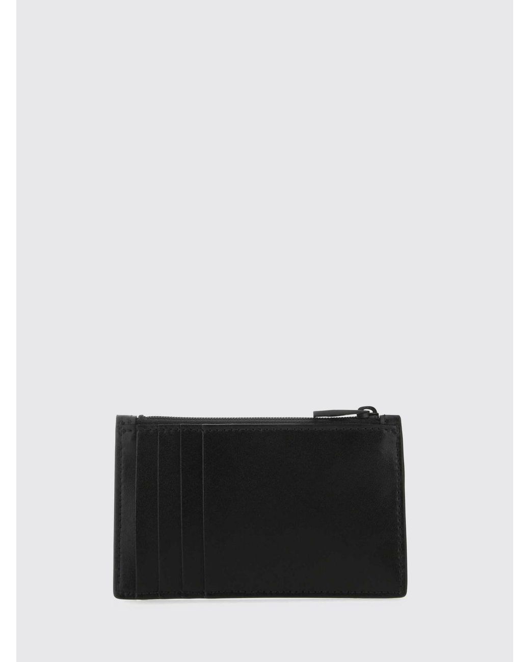 McQueen White Graffiti Leather Card Holder for men