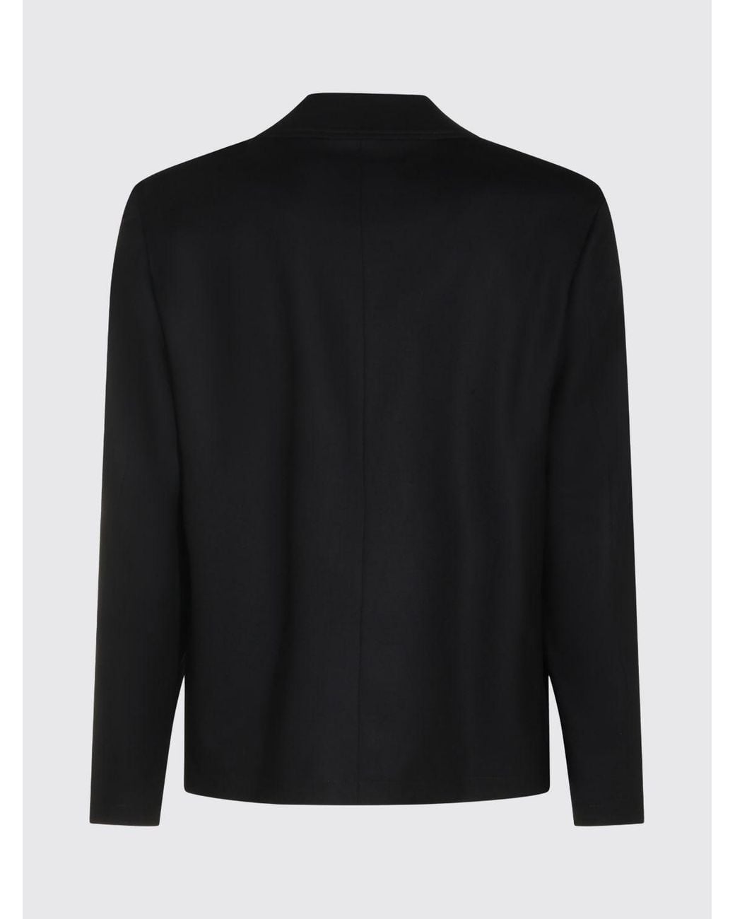 Lardini Blue Single-Breasted Virgin Wool Blazer With Classic Collar And Button Closure for men