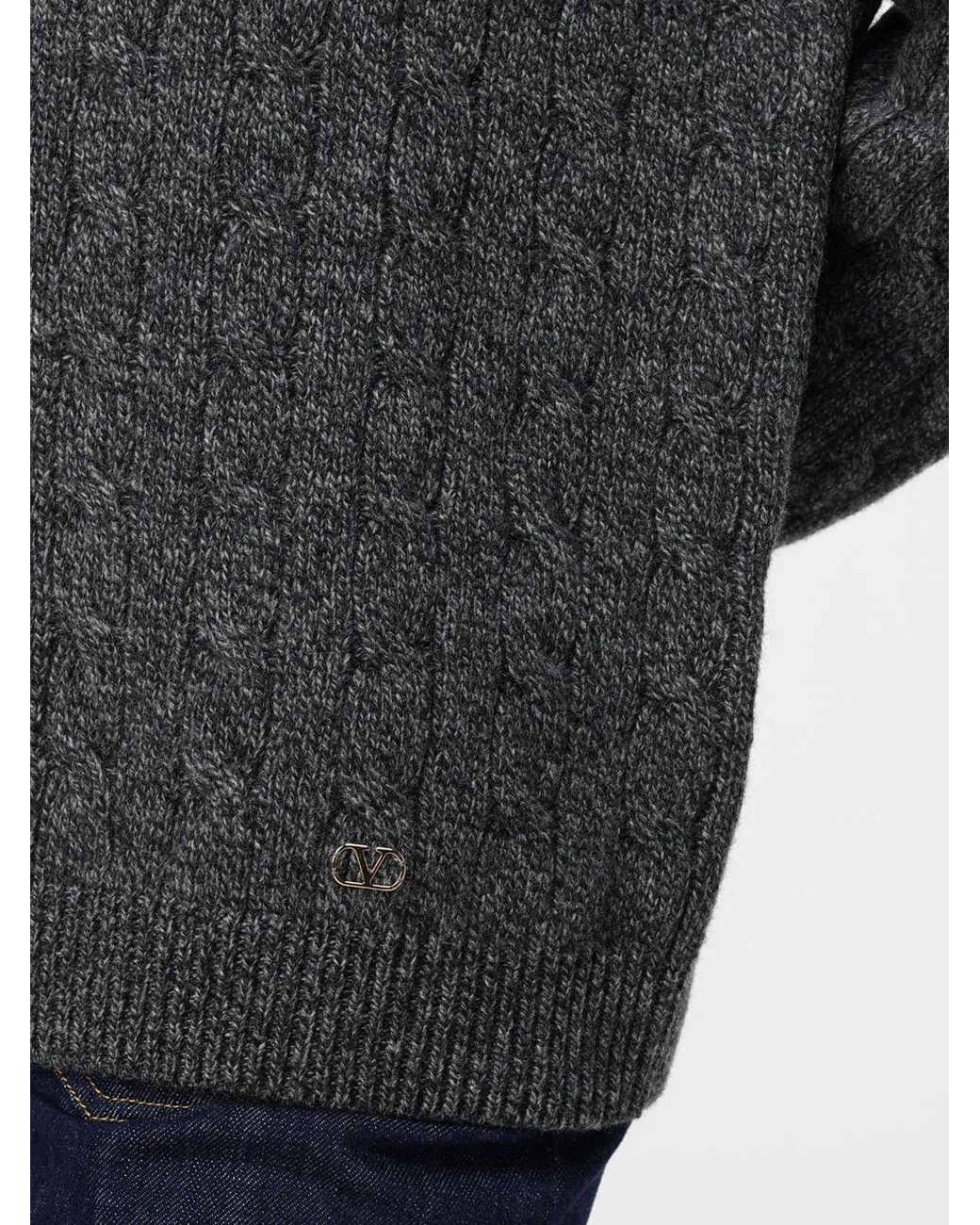 Valentino Garavani Gray Crewneck Jumper