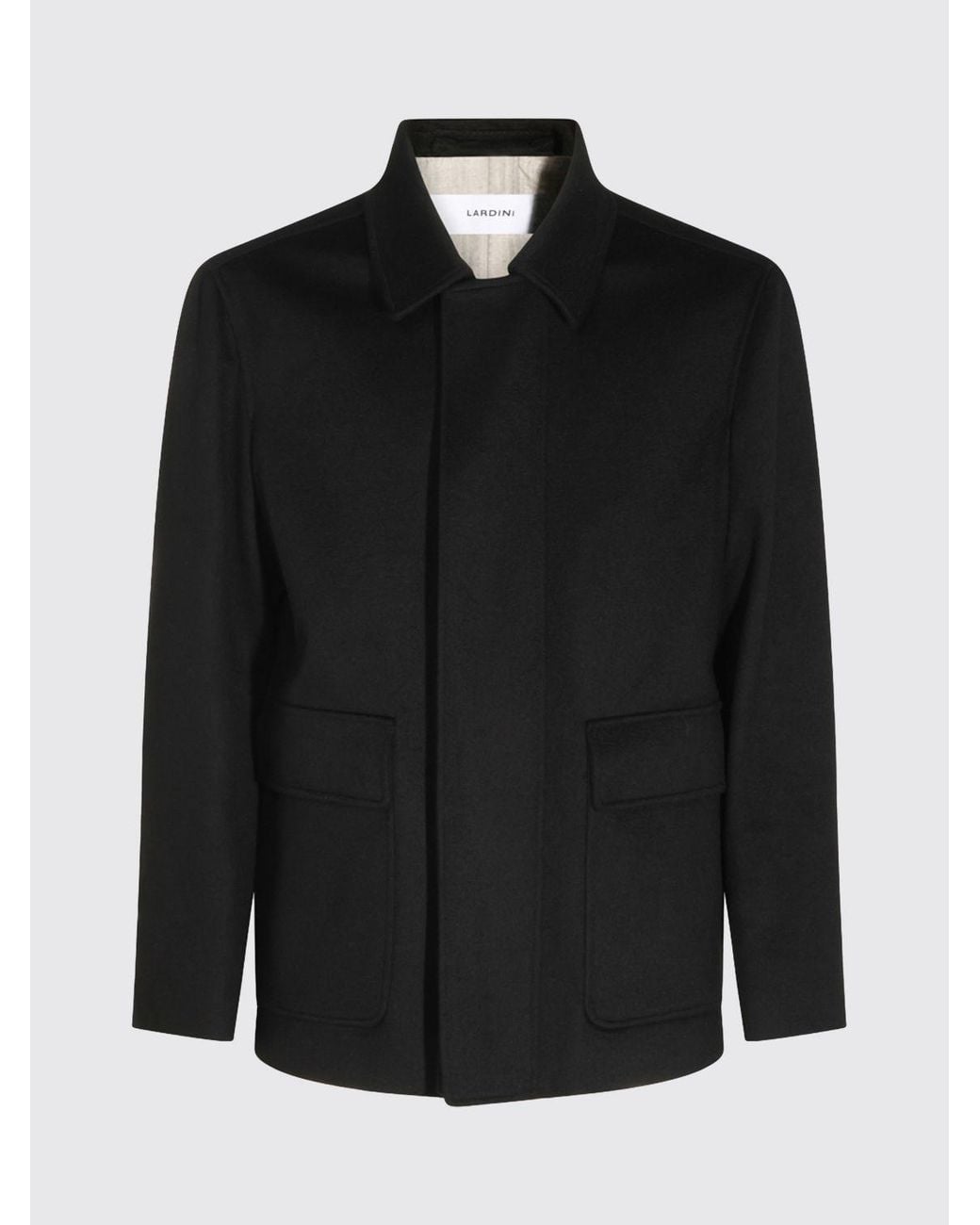 Lardini Blue Single-Breasted Short Coat for men