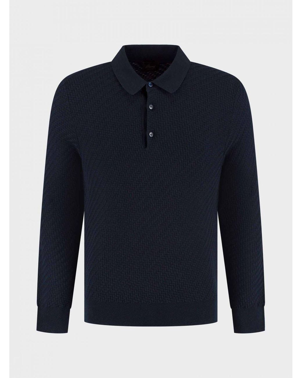 Brioni Blue Polo Shirt for men