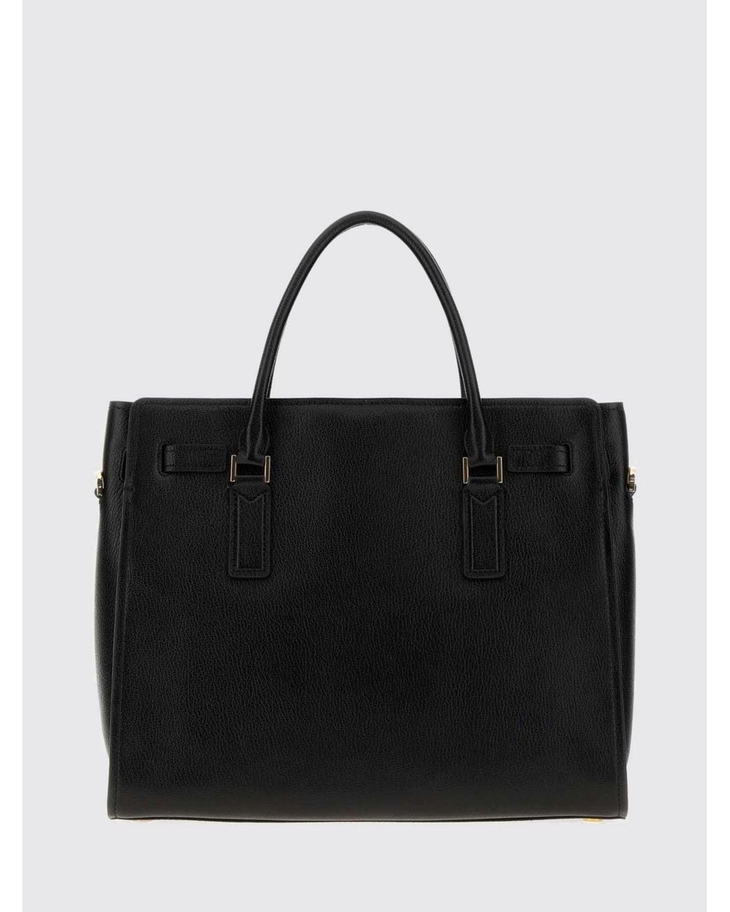 Michael Kors Black Hamilton Moderne Leather Tote Bag With Removable Strap