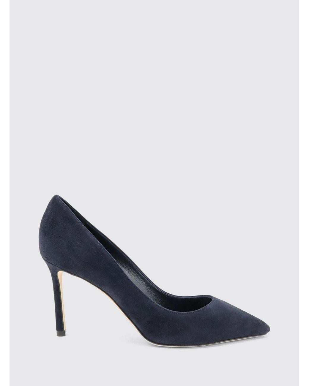 Jimmy Choo Blue Romy Suede Stiletto Heel Pumps