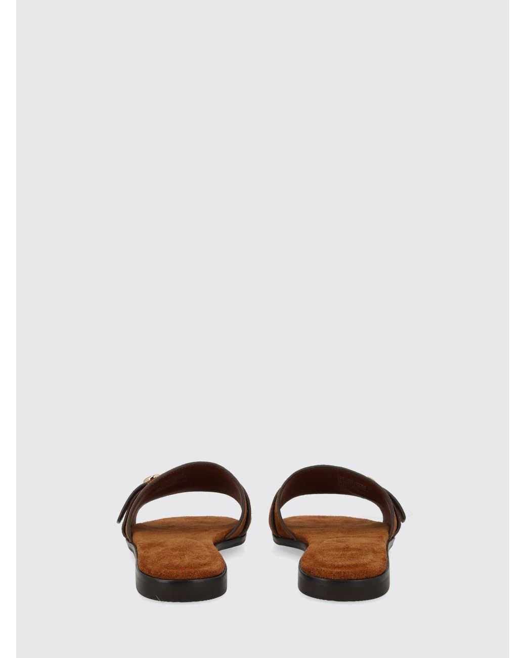 Tory Burch Brown Romy Suede Sandals