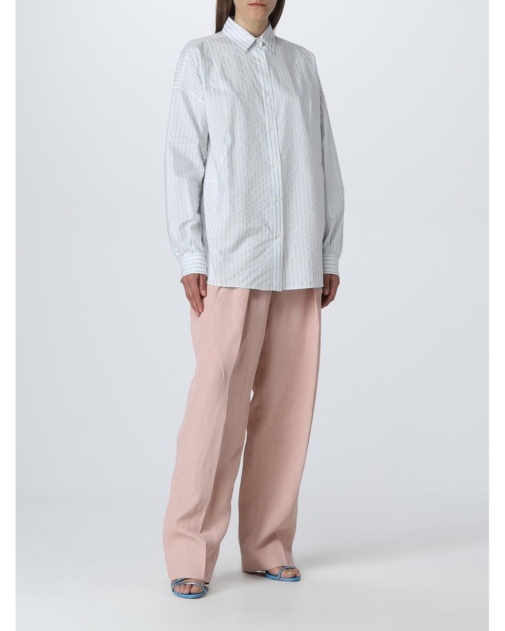 Stella McCartney White Shirt In Cotton