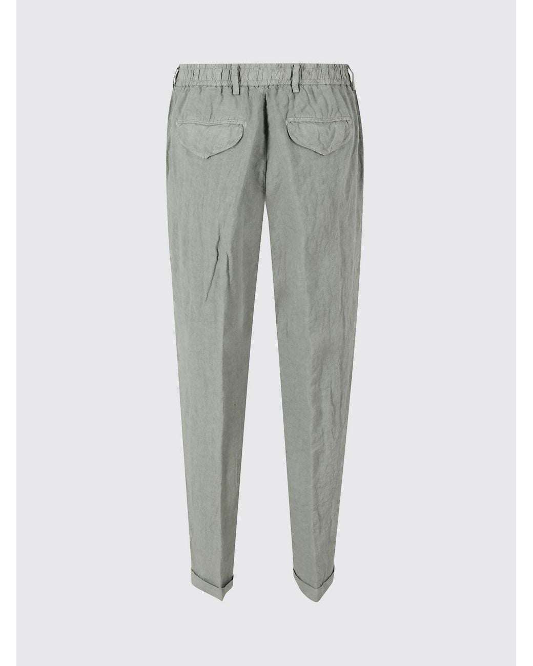 Myths Gray Wool Tailored Trousers for men