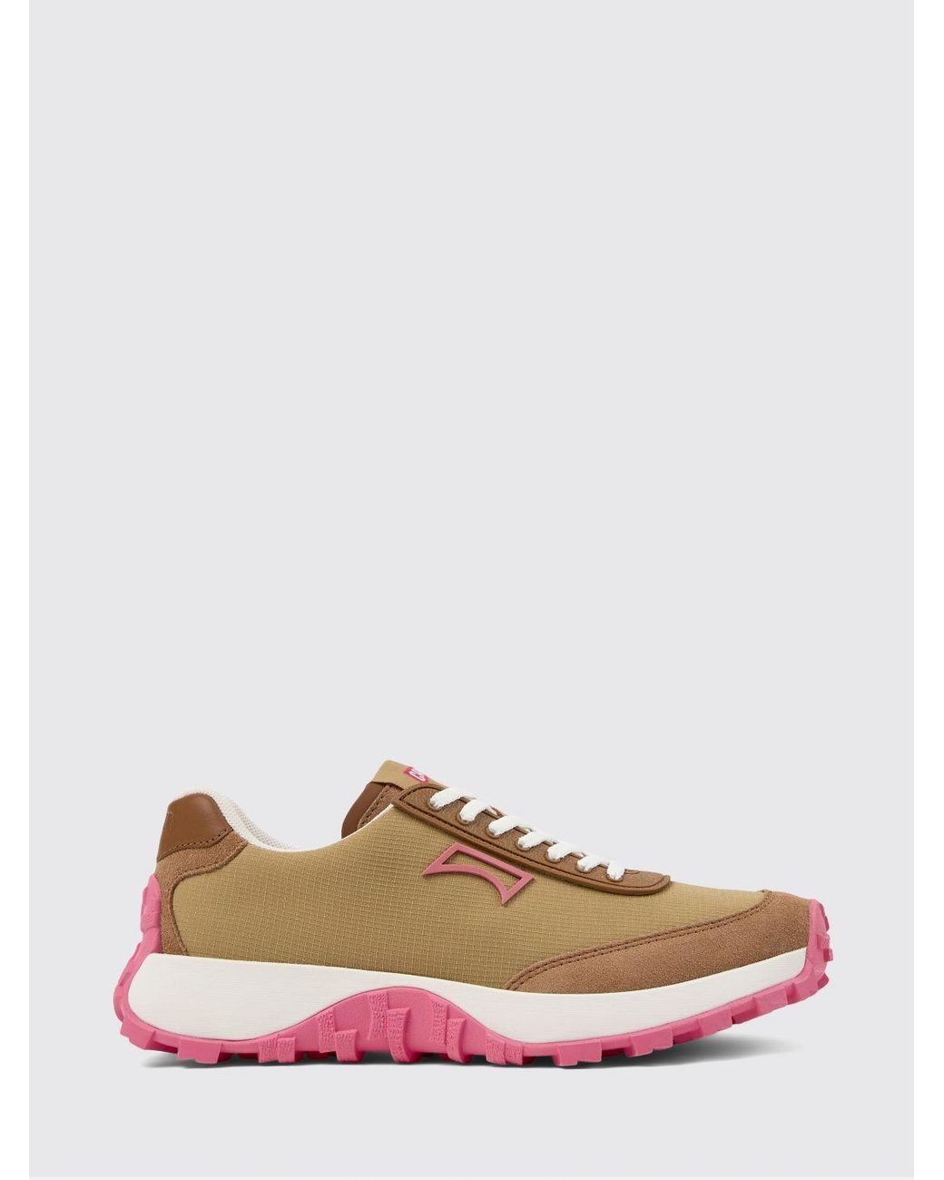Camper Brown Drift Trail Recycled Polyester And Leather Sneakers