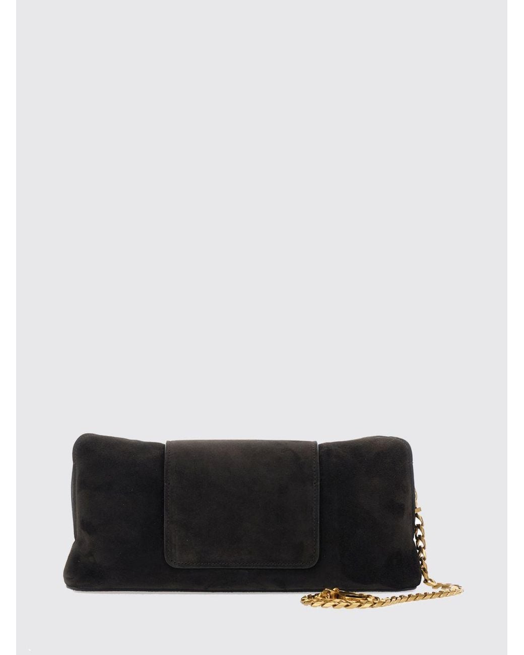 Versace White Vivian Suede Shoulder Bag With Medusa Logo