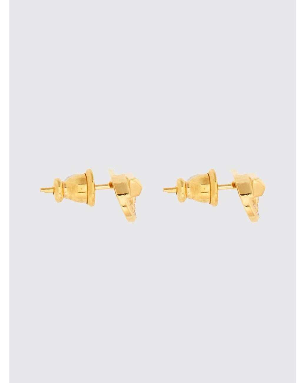 Ferragamo Metallic Gancini Stud Earrings