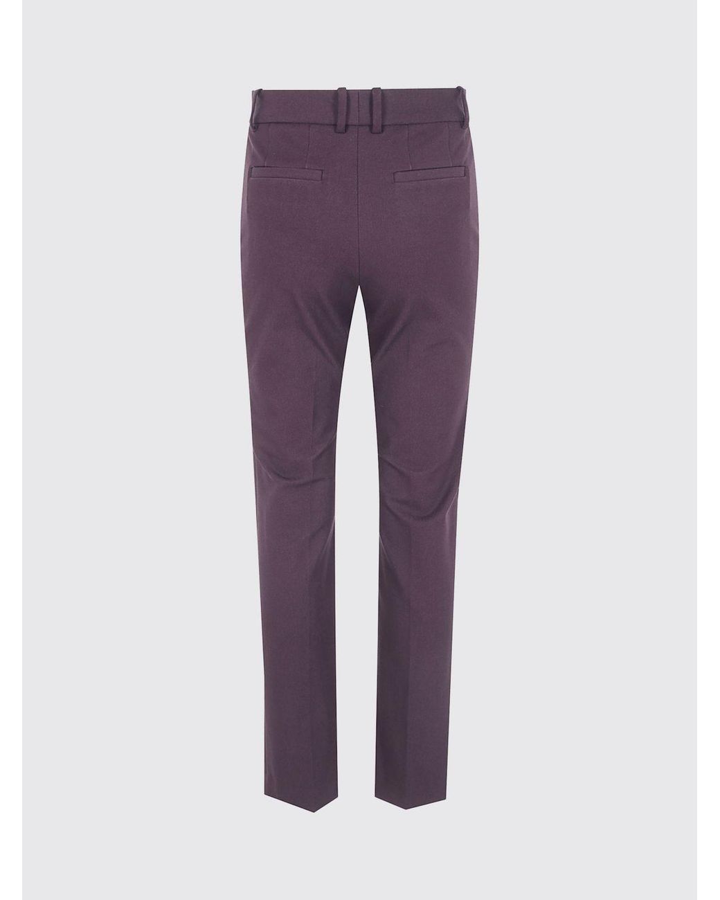 Joseph Purple High-Waisted Slim Fit Chino Trousers