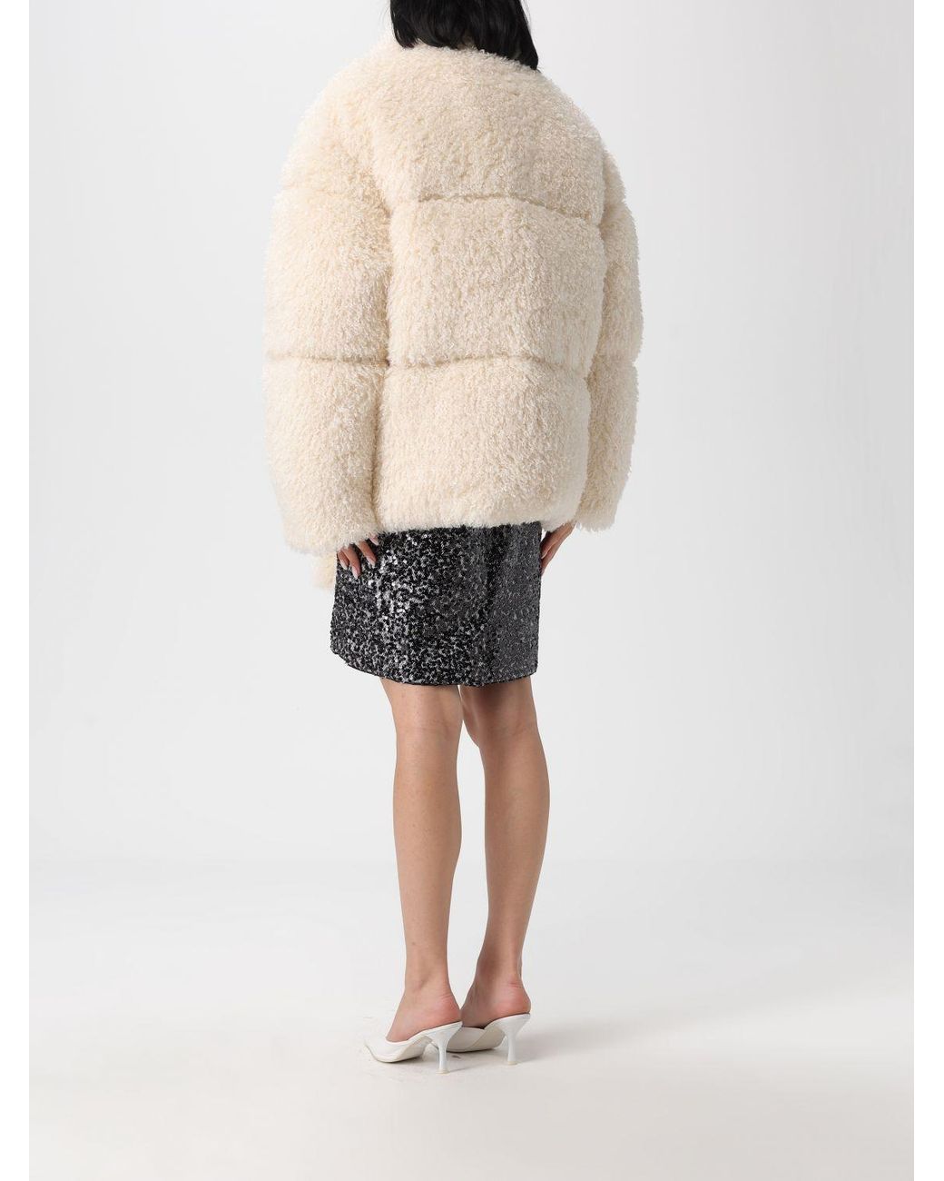 Karl Lagerfeld Natural Fur Coat