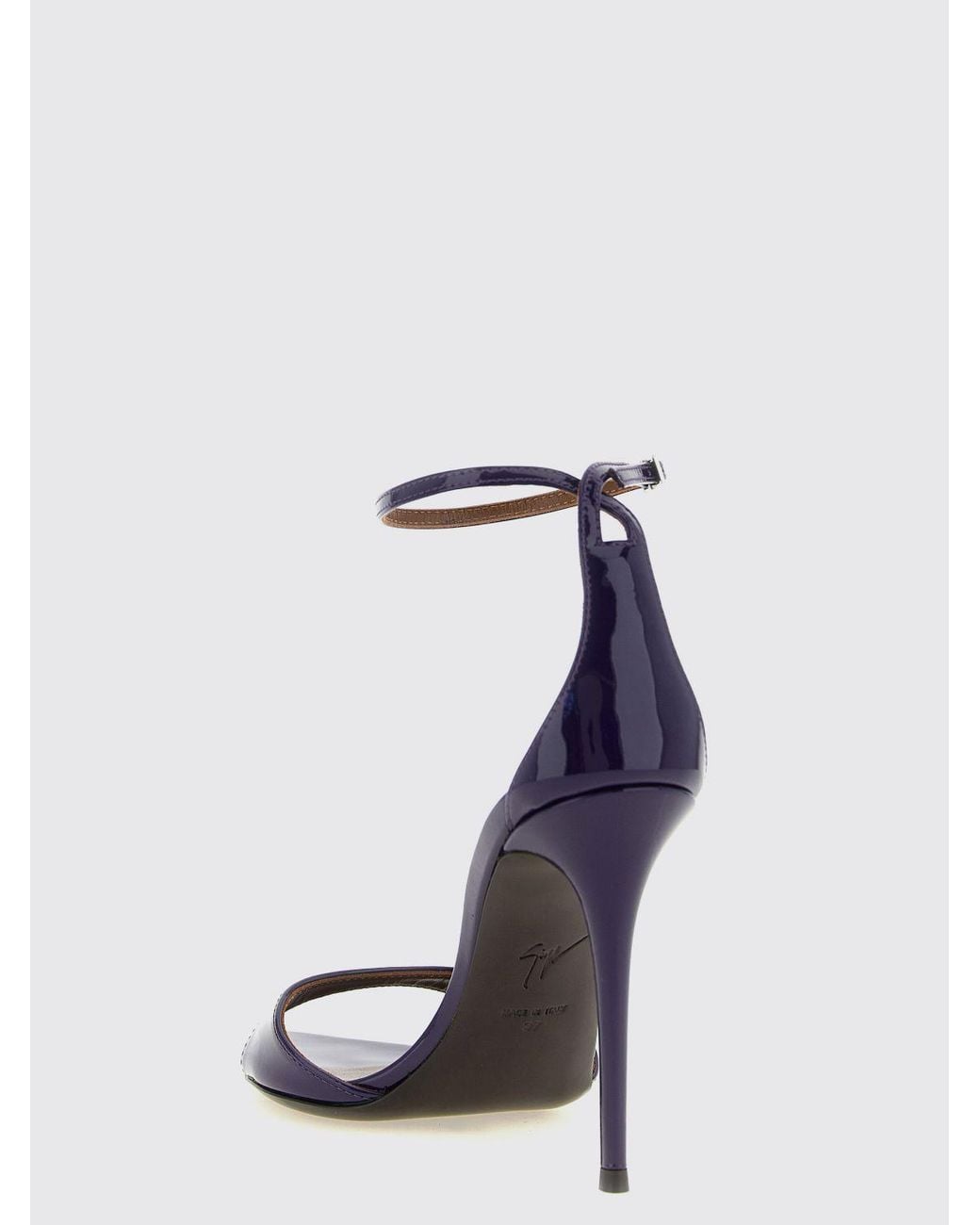 Giuseppe Zanotti White Intriigo Patent Leather High-Heel Sandals
