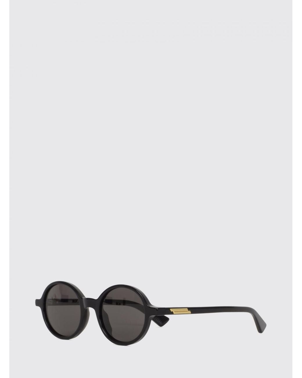 Bottega Veneta White Rounded Frame Acetate Eyeglasses for men