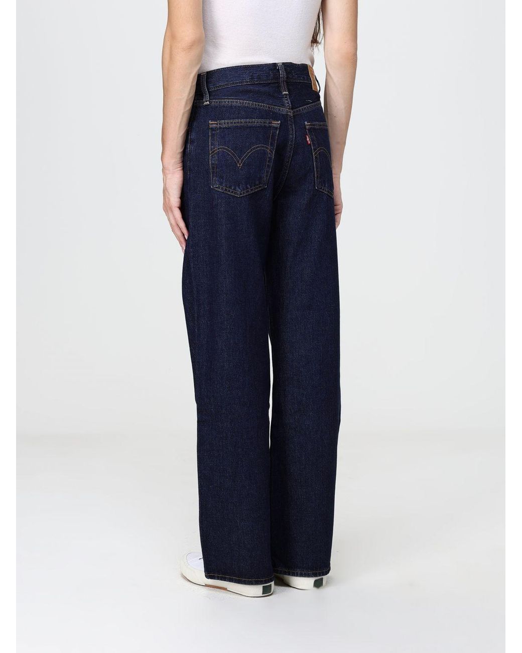 Levi's Blue Ribcage High-Rise Wide Leg Jeans