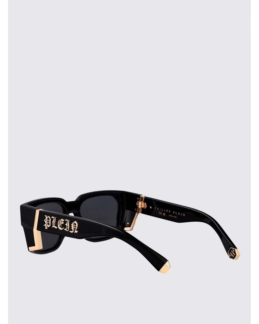 Philipp Plein Black Spp130M Sunglasses Square Frame