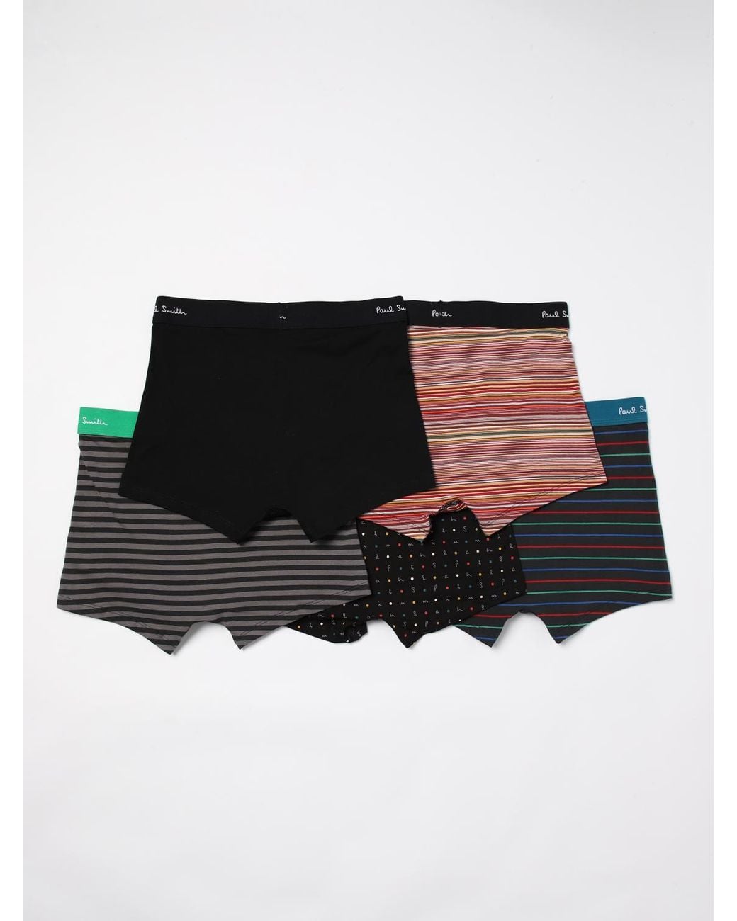 Set 5 Boxer di Paul Smith in Black da Uomo