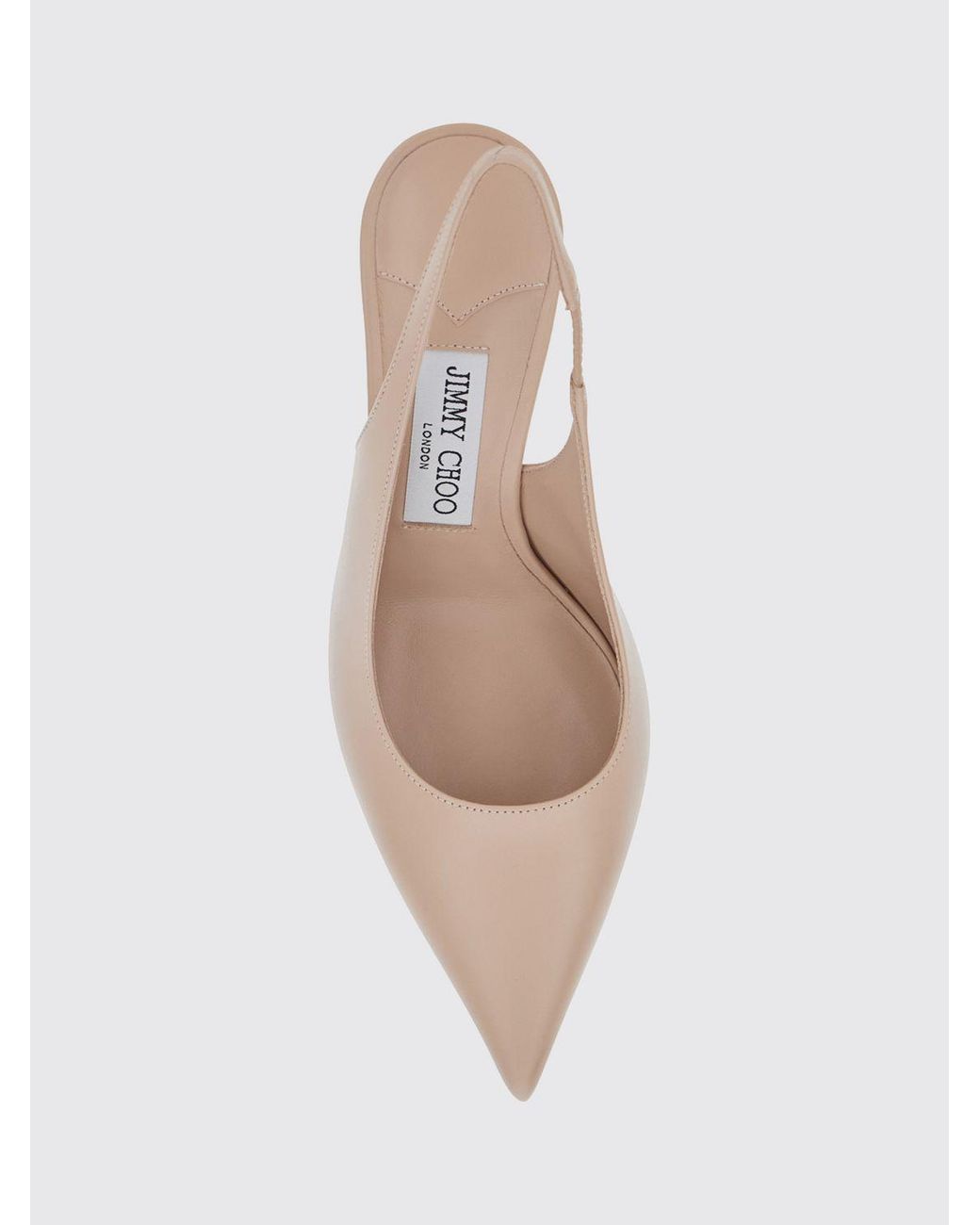 Jimmy Choo Pink Love Calfskin Leather Slingback Pumps With Stiletto Heel