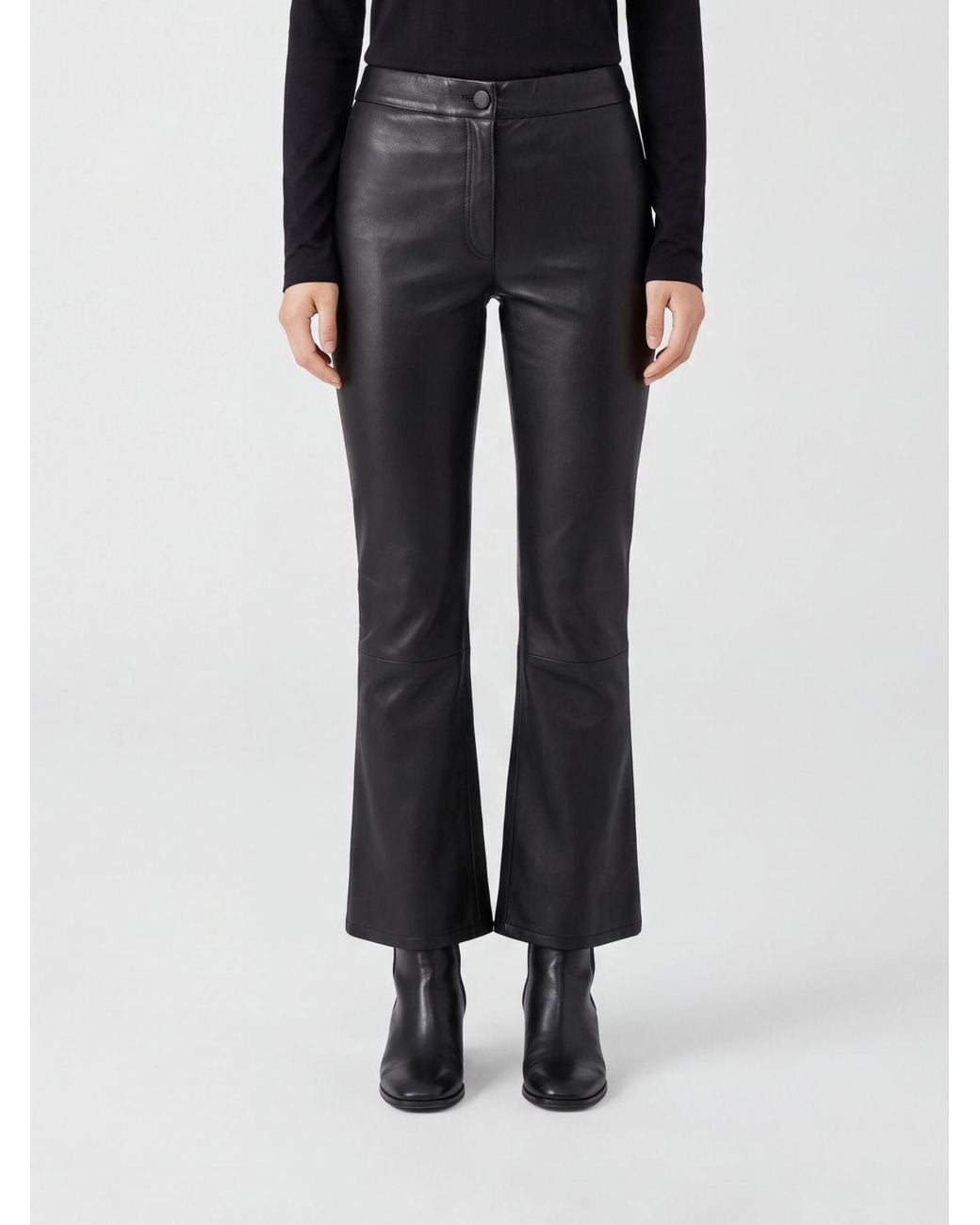 Arma Black Mid-Rise Flared Trousers