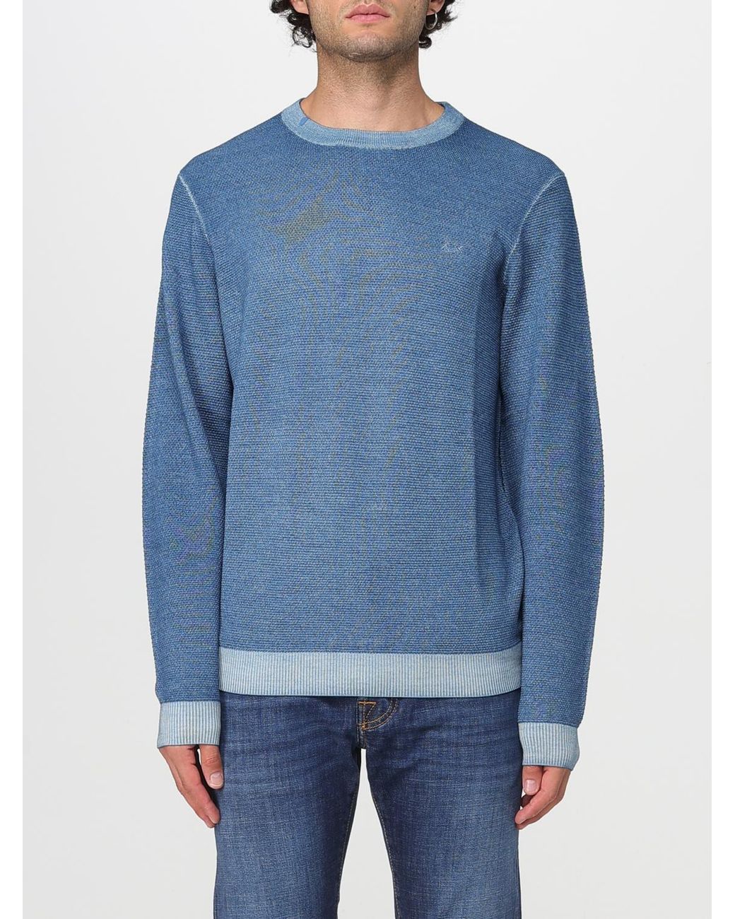 Sun 68 Blue Jumper for men