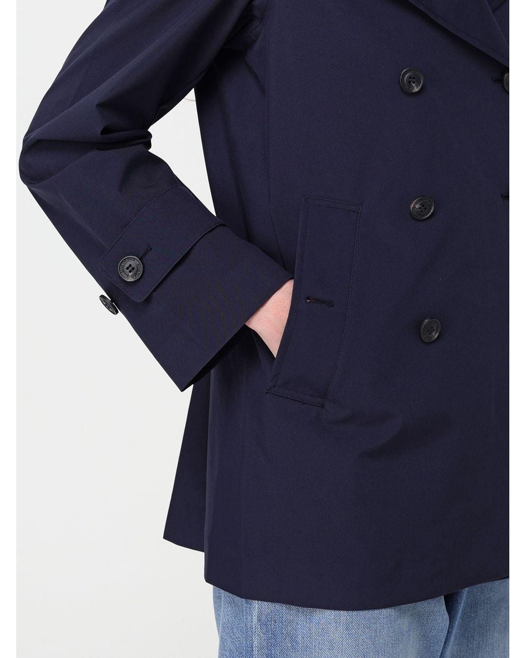Trench-Coat Sofi À Double Boutonnage Save The Duck en coloris Blue
