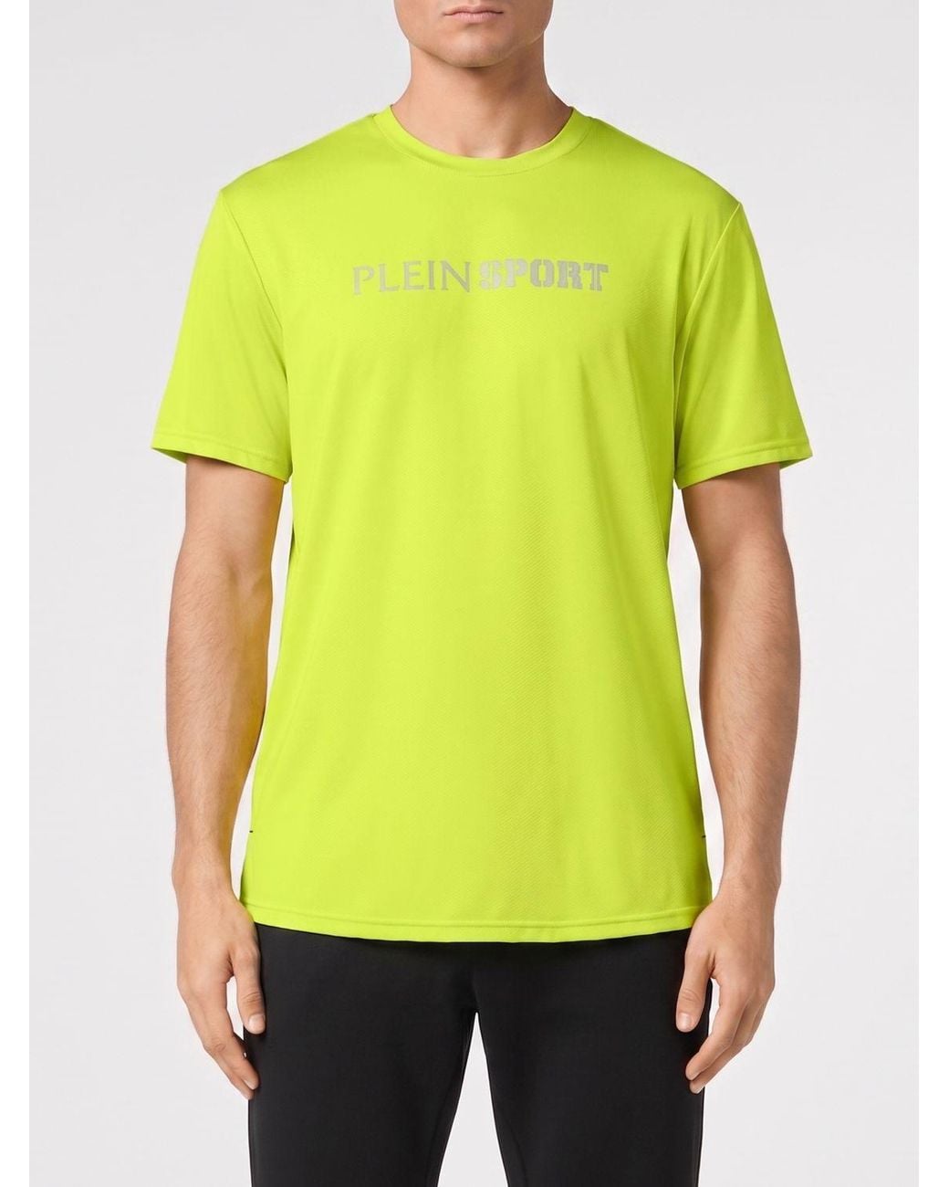 Philipp Plein Yellow Cotton T-Shirt With Logo for men