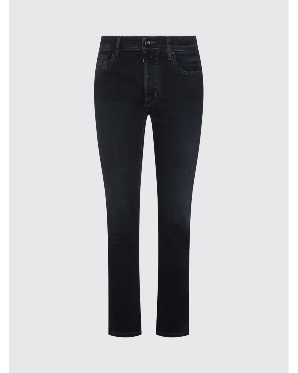 Jacob Cohen Blue Mid-Rise Slim Fit Stretch Denim Jeans for men