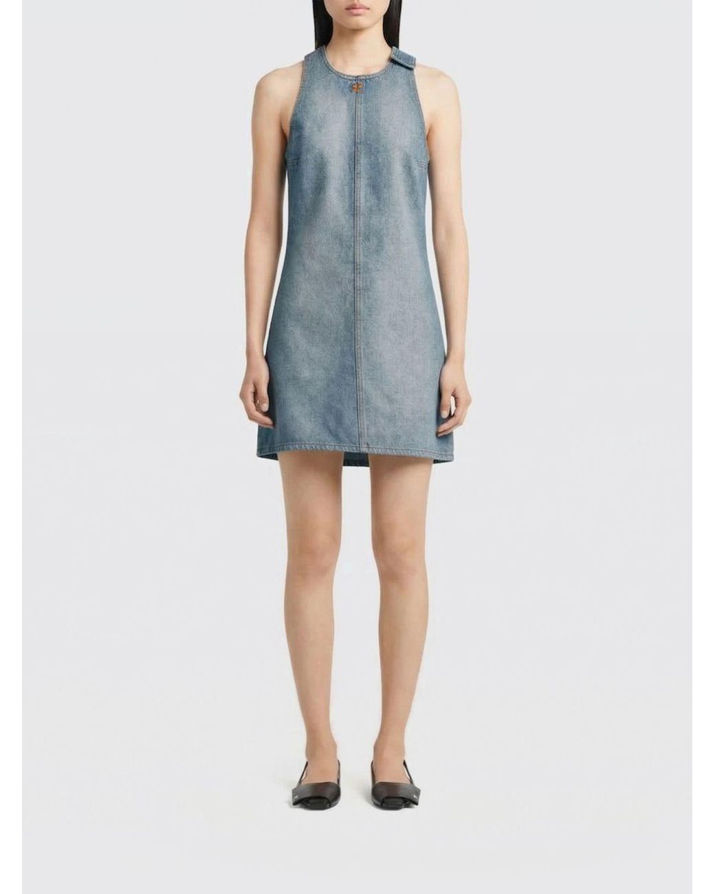 Courreges Blue CourrÈ Ges Denim Dress