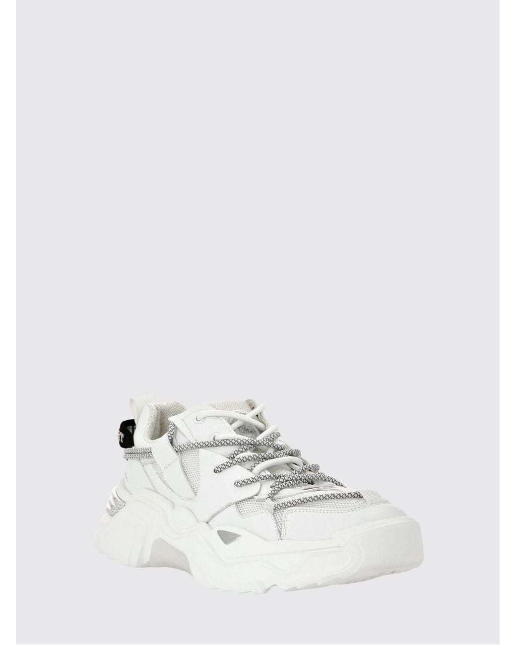 Philipp Plein White Lace-Up Low-Top Sneakers for men