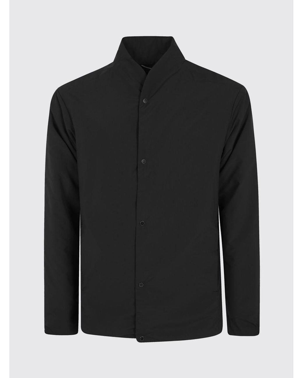 houdini Black Padded High Collar Blazer for men
