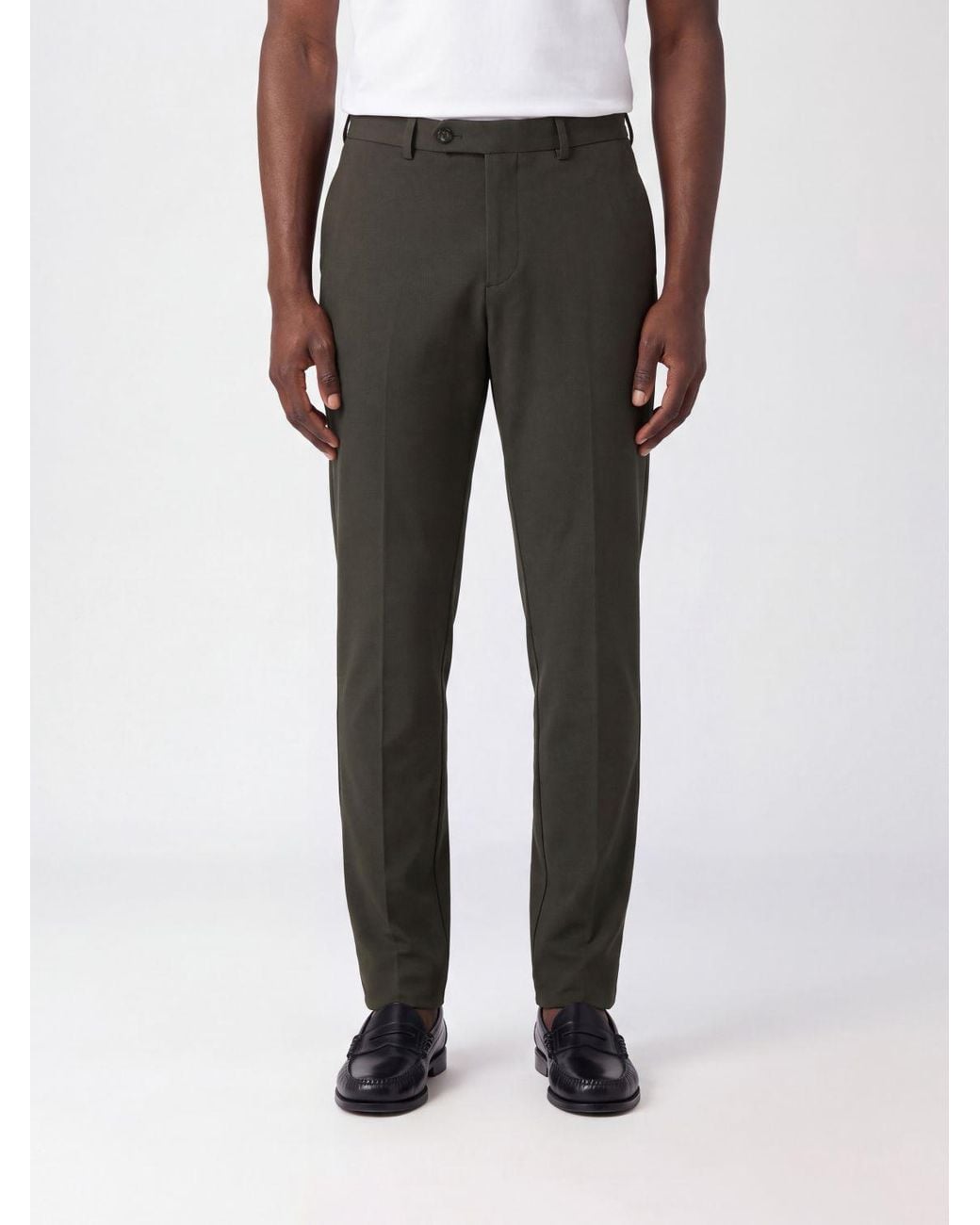 Rrd Gray Surflex Winter Slim Fit Chino Trousers for men